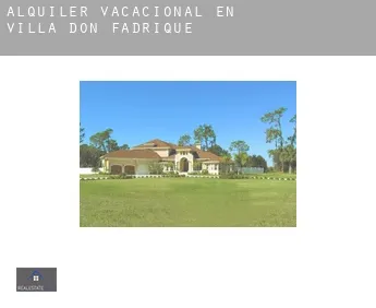 Alquiler vacacional en  Villa de Don Fadrique