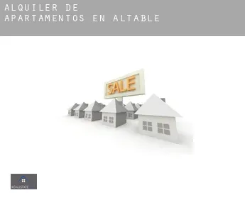 Alquiler de apartamentos en  Altable