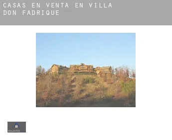 Casas en venta en  Villa de Don Fadrique