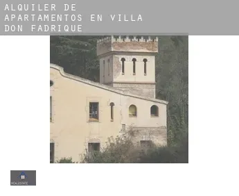 Alquiler de apartamentos en  Villa de Don Fadrique